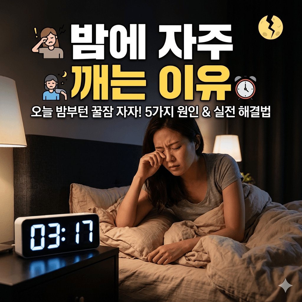 밤에 자주 깨는 이유