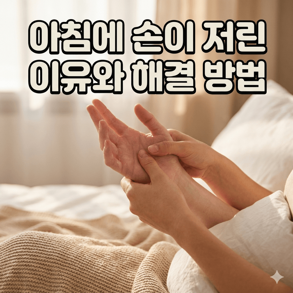 아침에 손이 저린 이유와 해결 방법